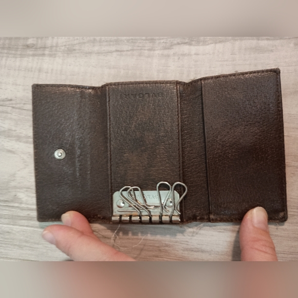 Bvlgari Key holder Key case Logo Mania Beige Silver Woman - Picture 7 of 10